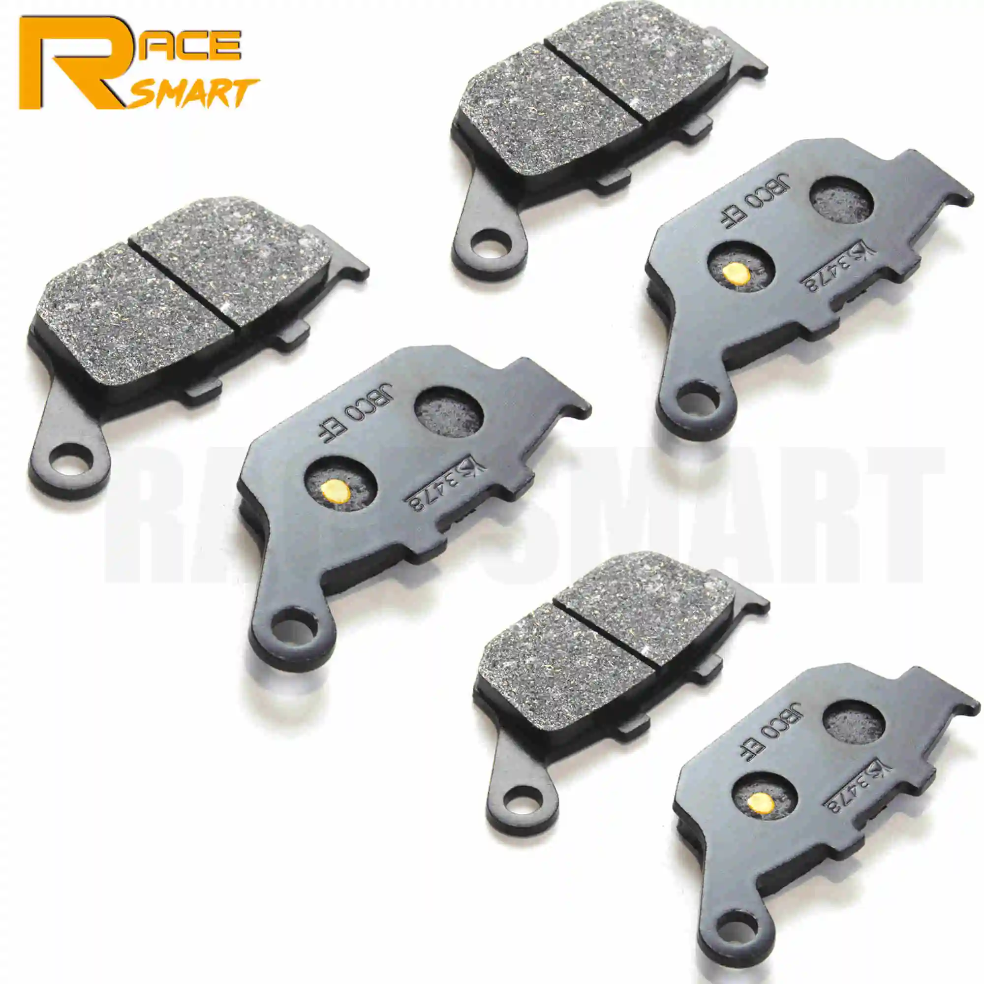 Мотоцикл задний тормозной колодки для YAMAHA XJ6-N 600 2009-2012 XJ6-S утечки 600 2009-2012 XJ6-F утечки 600 2010-2012 - Цвет: 3 Pair
