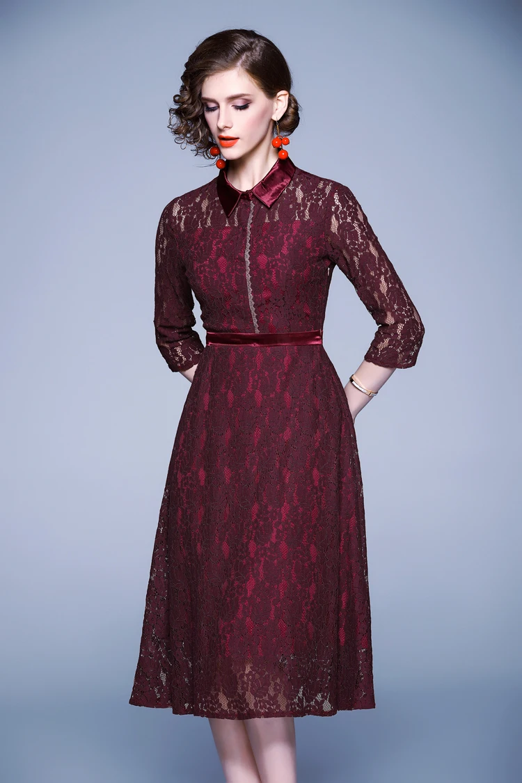 H Han queen, Новое поступление, Vestidos, подиумное кружевное платье, модное, винтажное, цветочное, открытое, роскошное, элегантное, женское, вечернее платье