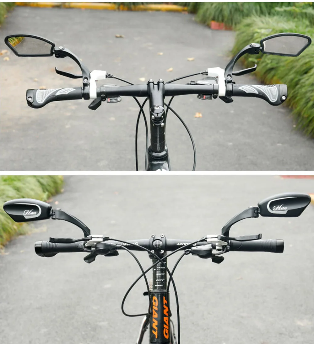 Bicycle Mirror 360 Degree Rotate MTB Road Bike Rearview Handlebar Mount Flexible Safety Cycling Back Mirror Folded Blind BC0124 (6)