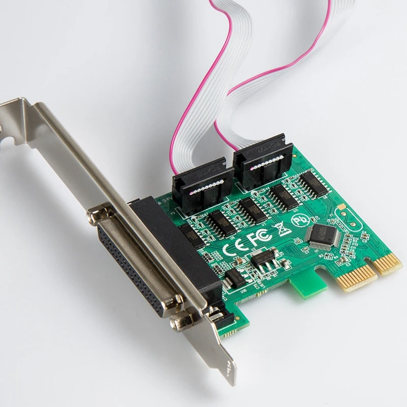 2 порта RS 232 последовательный порт + 1 DB25 принтер параллельный Pci E карта адаптер