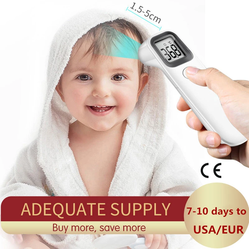 

Muti-fuction Baby/Adult Digital Thermometer Infrared Forehead Body Thermometer Gun Non-contact Temperature Measurement fast ship