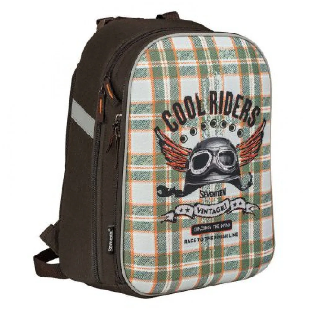 Ранец для мальчика Seventeen Cool Riders, 38х28х10 см