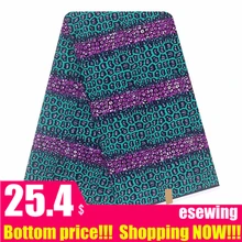 Хлопок настоящая нигерийская ткань швейный материал 6 ярдов/партия Высокое качество голландский воск Африканский Воск принты ткань