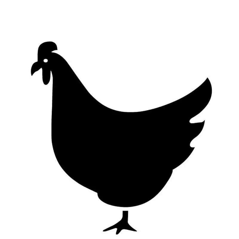 

Small Town 14.4CM*15.4CM Cock Cartoon Pattern Body Of Car Decor Vinyl Decal Car Sticker Black/Silver C4-2883