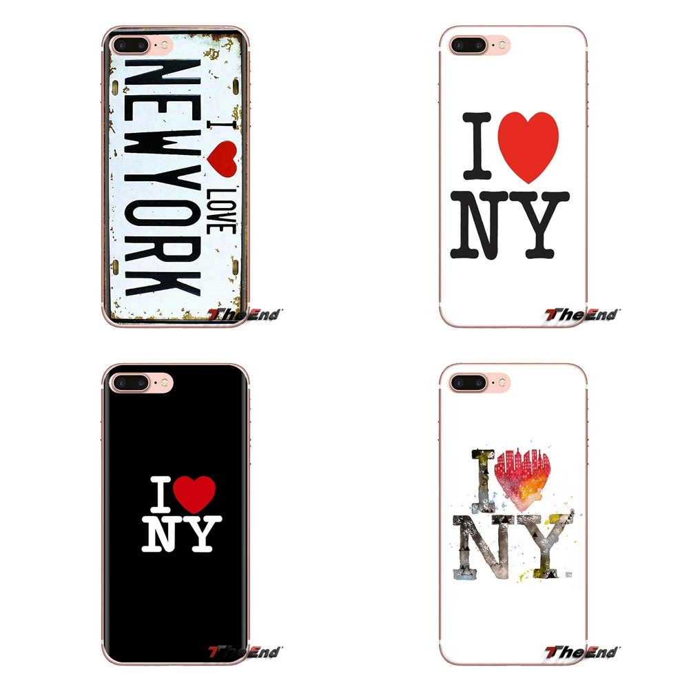 I Heart NY City New York Transparent Soft Shell Cases For iPod Touch Apple iPhone 4 4S 5 5S SE 5C 6 6S 7 8 X XR XS Plus MAX |