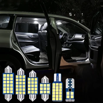 

6pcs Festoon T10 LED 12V Bulbs Car Interior lights Kit For Volkswagen VW PASSAT B5 1997-2000 Dome Reading lights Trunk Lamps