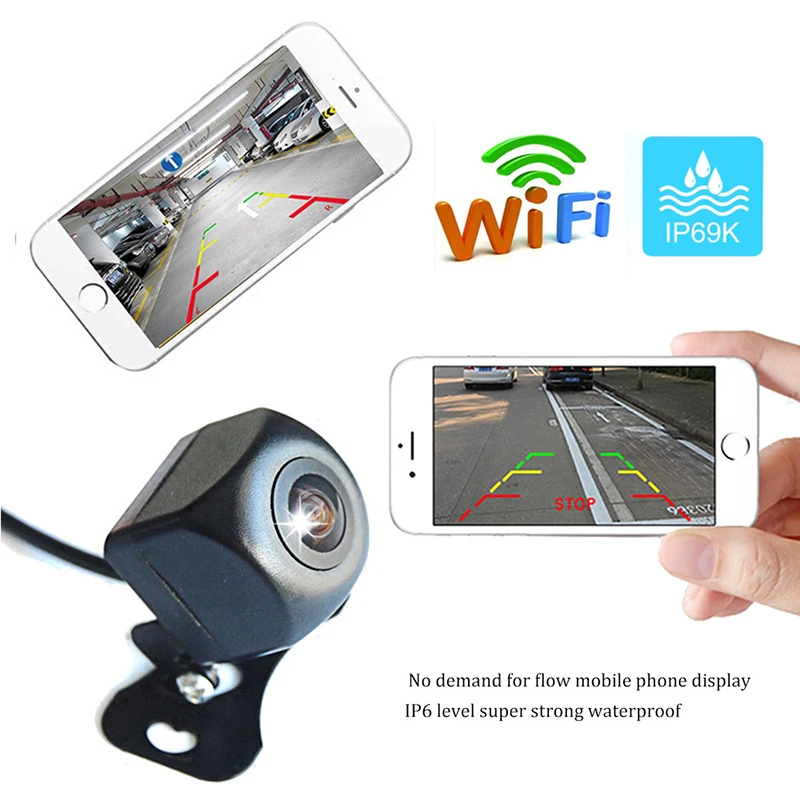 

WIFI Reversing Camera Night Vision Car Truck Rear View Camera Mini Waterproof Driving Recorder For IOS For Android Tachograph