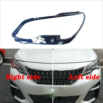 

For peugeot 4008 2016-2019 front headlamps transparent lampshades lamp shell masks headlights cover lens Headlight glass