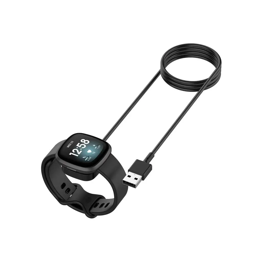 Fitbit Versa 3 Ʈ ġ  ڱ  ũ Fitbit Sense / Versa3 USB   ̺  ũ