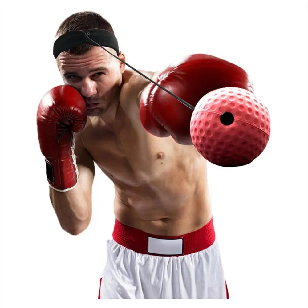 Boxing Speed Ball, Head-mounted Boxing Reflex Ball, Raising Reaction Force, for Hand Eye Training, MMA Sanda Muay Thai Training