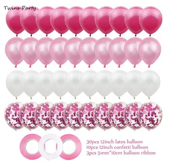 

Twins 12Inch Pink Blue Confetti Balloons Birthday Confetti Balloons For Wedding Birthday Baby Shower Bridal Shower Party Decor