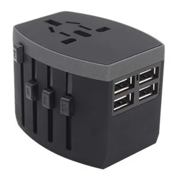 

Travel Adapter/Worldwide Travel Power Adapter with 4USB/ International Wall Charger AC Plug Adaptor with 2.4A Smart Power USB