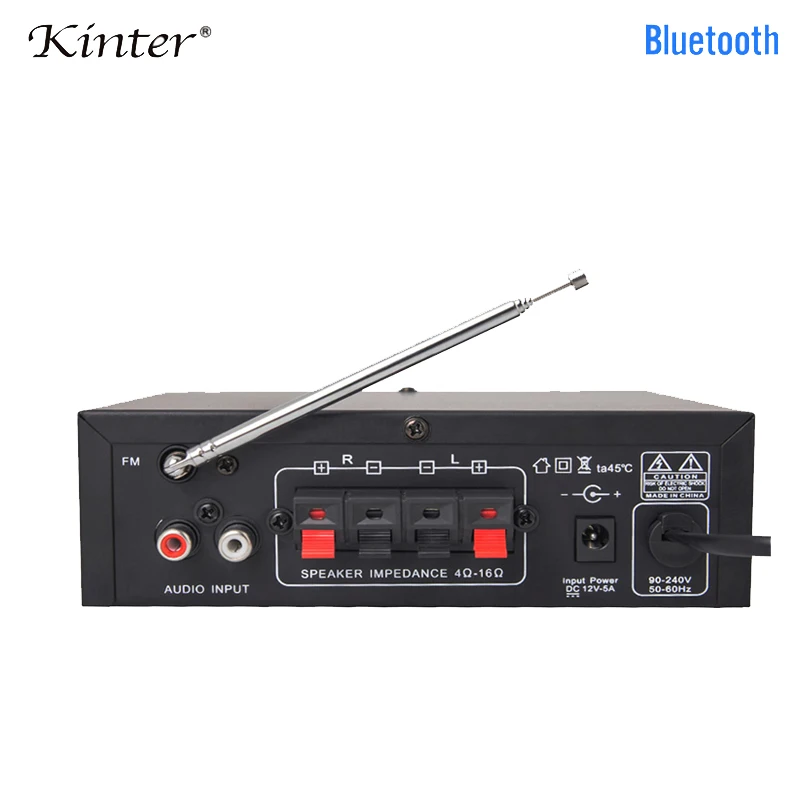 Kinter T1 караоке усилитель для bluetooth USB TF FM MIC вход воспроизведение стерео звук