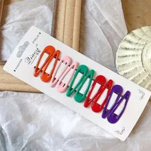 Цветные заколки для волос в форме капли масла, Южная Корея, заколки конфетного цвета, повязка на голову для девочек, рубленые волосы, BB заколки для детей и взрослых, маленькие заколки для волос