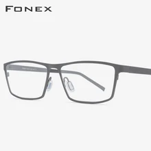 Оправа для очков из чистого титана, очки для мужчин по рецепту, квадратные оптические очки для близорукости, оправа для мужчин, японские очки 871