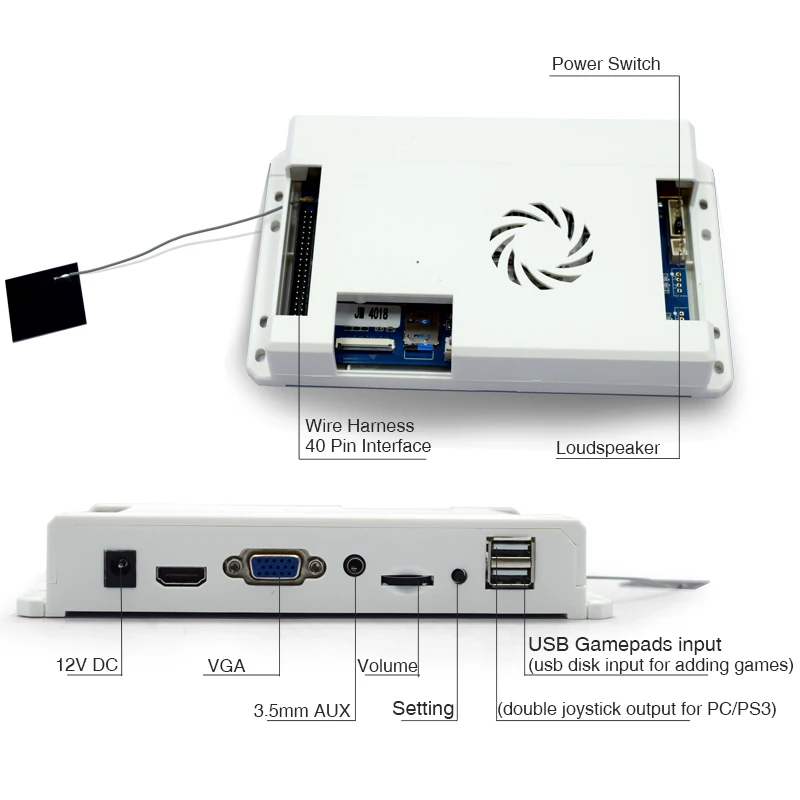 IYO Pandora Box 3D Wifi 4018 игры ретро видео печатная плата + 2 шт Геймпад USB сплиттер HDMI