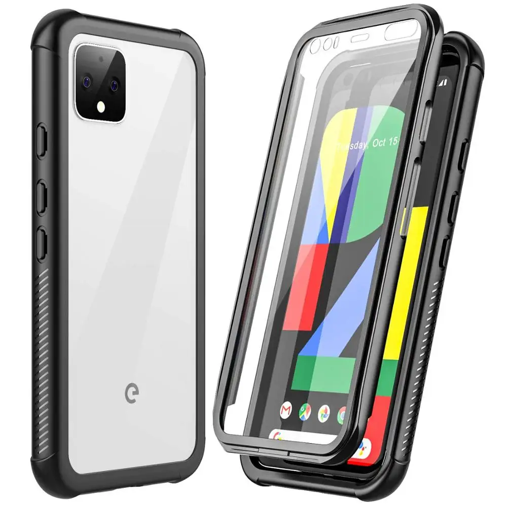Google Pixel 4 Case Full Body Built in Screen Protector Multi-Directional Bumper Support Wireless Charging Heavy Duty Rugg | Мобильные