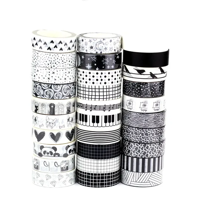 Black White Adhesive Paper, Black White Adhesive Tape