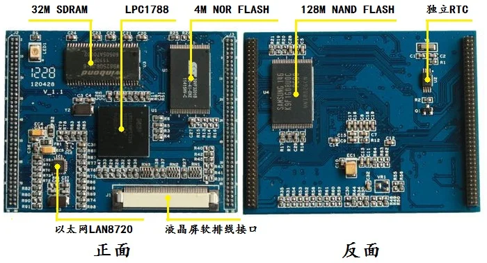 Промышленный LPC1788R основной модуль платы M3 Core интерфейс человек-машина Применение