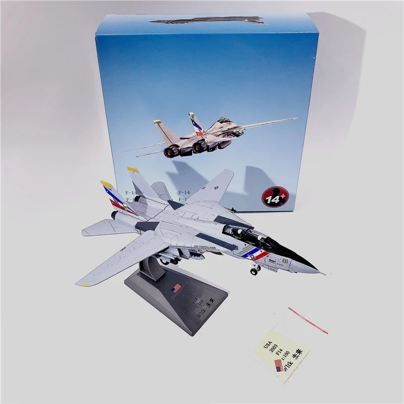 1: 72 1/72 масштаб армии США F-35 F-35B F35 Lightning II Joint Strike Jet Fighter литой металлический самолет модель самолета детская игрушка - Цвет: (100) F-14