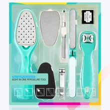 Набор ножей для педикюра, 8 скребок для ног, пилка для ног, средство для удаления мозолей, уход за ногами, инструменты для педикюра