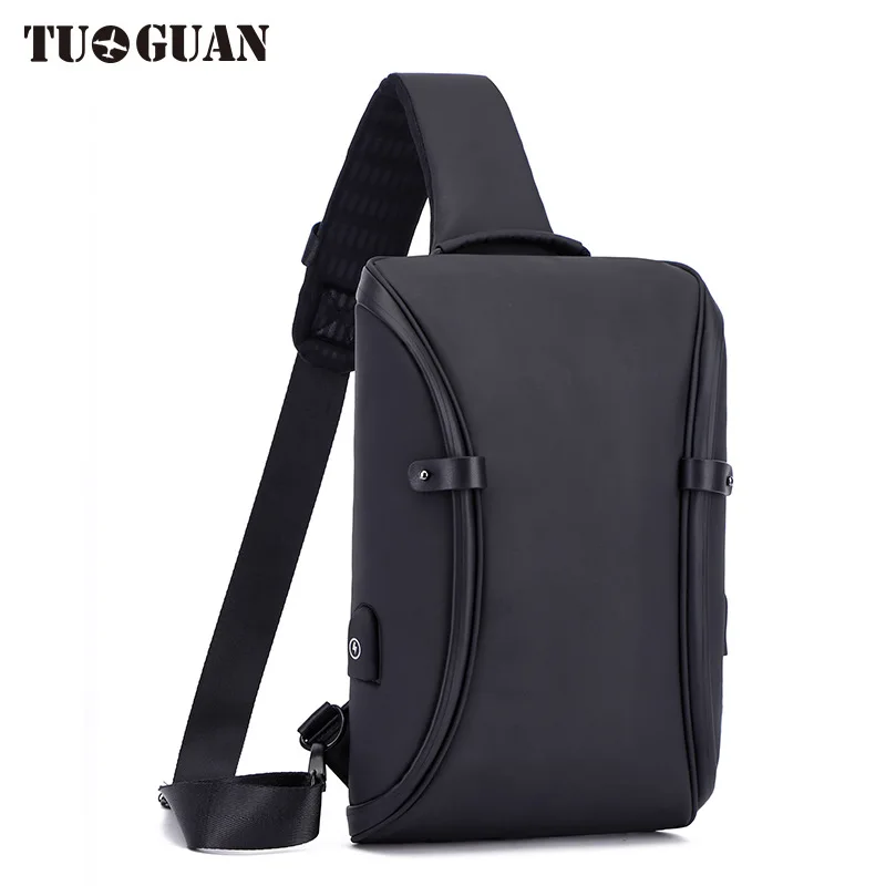 

Tu guan New Style Chest Pack Men USB Charging Shoulder Bag Popular Brand Multi-functional Wallet Waterproof Sports Bag