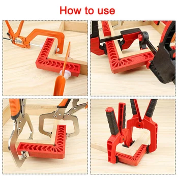

Plastic Right angle ruler Tool 3pcs L Shape Corner Clamping Engineering