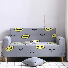 I Shaped чехол для дивана Бэтмен гибкий стрейч мягкий удобный Серый роскошный диван-кровать Чехол для гостиной