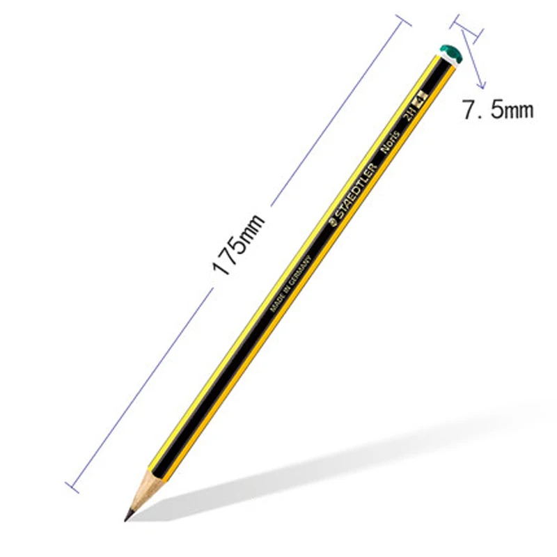 12 шт., STAEDTLER 120, стандартные карандаши, пишущий карандаш, канцелярские принадлежности, школьные офисные принадлежности, карандаш для рисования, черные грифельные HB карандаши