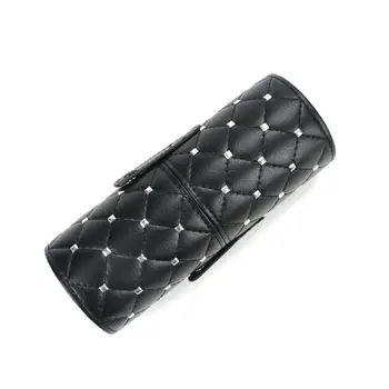 

Fashion Rivet Makeup Brushes Holder PU Leather Case Cosmetic Pen Storage Holder 35EF