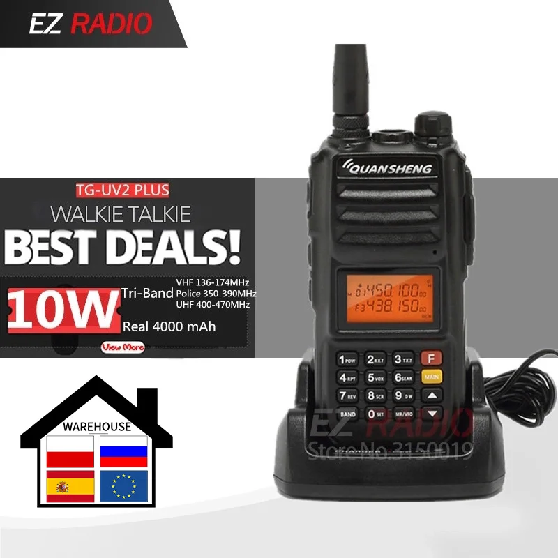 Talkie Walkie 10 km Ham Radio Quansheng Upgrade TG