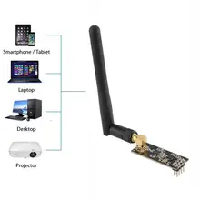 1 takım elektronik 2.4G 1100 metre uzun mesafe NRF24L01 anten LNA alıcı-verici İletişim PA kablosuz modülü V3D8
