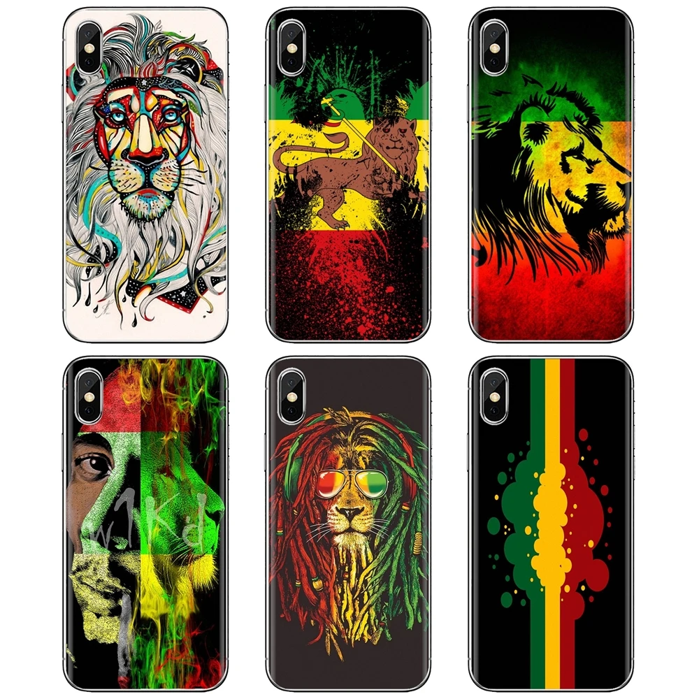 Силиконовый чехол для iPhone 11 Pro 4 4S 5 5S SE 5C 6 6S 7 8X10 XR XS Plus Max iPod Touch bob marley rasta lion reggae |
