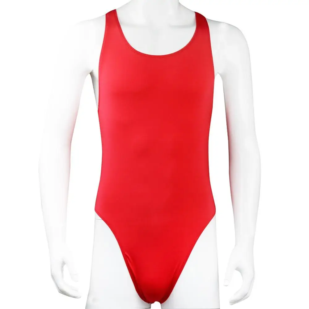 Купальный костюм, мужской купальник, стринги, купальник, эластичный гимнастический купальник, купальный костюм, нижнее белье, майка, боди - Цвет: Red