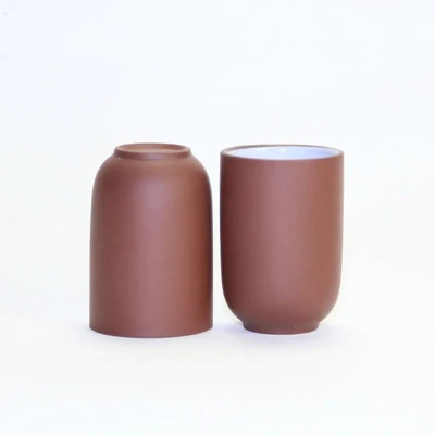 Purple Clay Tea Puer Teacup Ceramic Porcelain Smell Cups Boccaro Cup 30cc 6pcs/lot 3 Color Optional