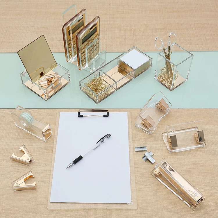 Премиум акриловый и розовый золотой карандаш/комплект для органайзер для ручек
