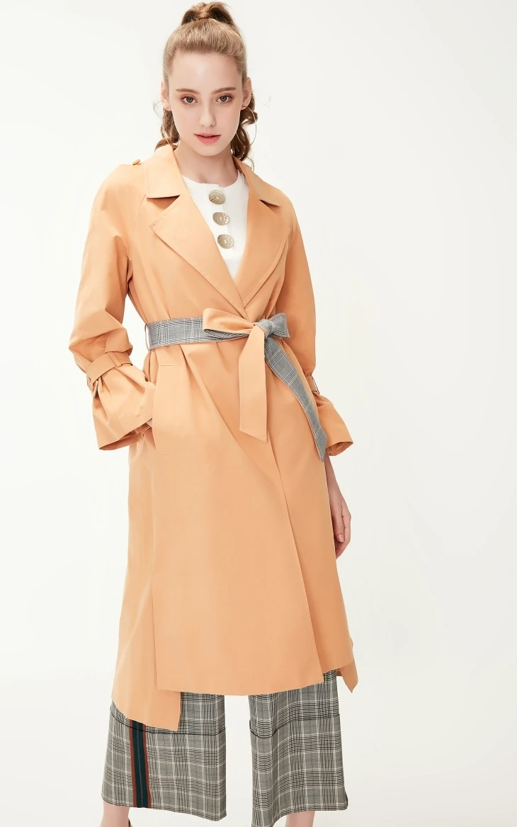 Vero Moda женское хлопковое пальто с разрезом сзади | 319121524