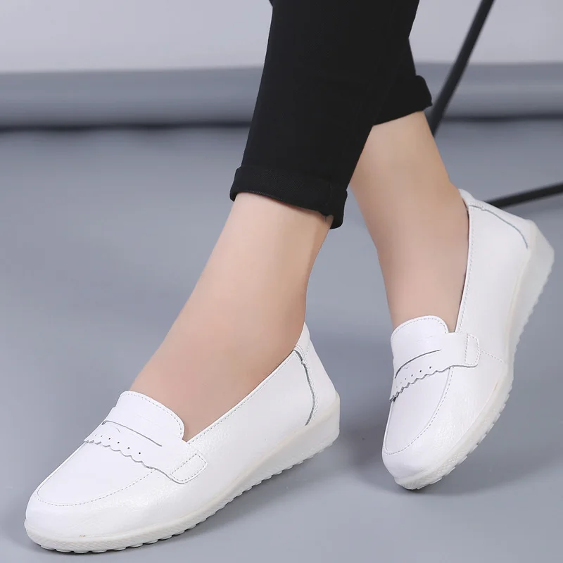 

Nurse Shoes Women's Summer Summer 2019 New Style Slanted Heel Flat Breathable Mom Shoes Soft Bottom Anti-slip Rubber Sole Shoes