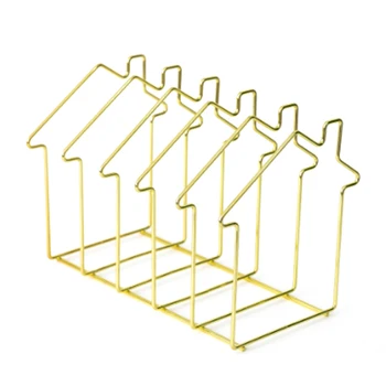 

Multi Layer Stationery Home Office Book Rack Wrought Iron Decoration Document Holder Shelf Nordic File Magazine Simple Storage