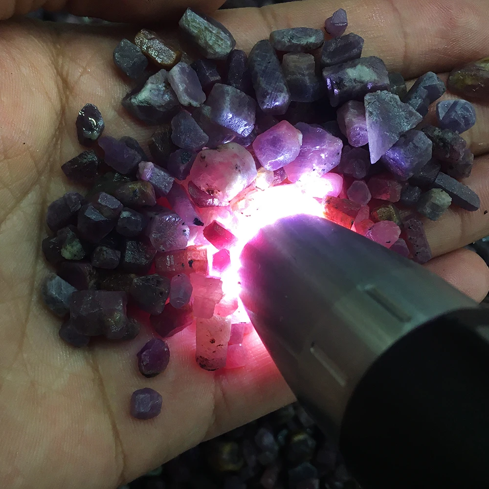 Real Rare Natural Unheated Sapphire Red Corundum Facet Rough Mnerals