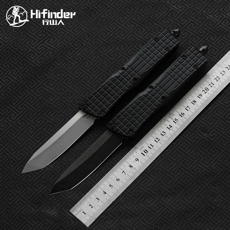 Hifinder Made D2 blade Aluminum handle Survival EDC camping hunting outdoor kitchen Tool Key Utility knife 2