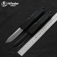 Hifinder Made D2 blade Aluminum handle Survival EDC camping hunting outdoor kitchen Tool Key Utility knife 2