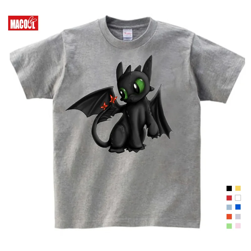 T-shirt5 Толстовки с капюшоном с принтом «Как приручить дракона» для мальчиков и девочек; Детские забавные зимние белые толстовки с длинными рукавами - Цвет: T-shirt5