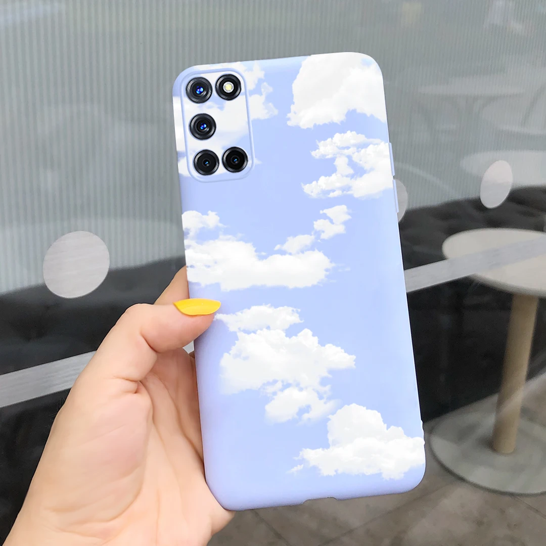 Phone Case For OPPO A52 Case Oppo A72 A92 Silicone Flower Cloud Prnited Back Cover For oppoA52 A 52 72 A92 TPU Bumper Shell Bags cases for oppo cases