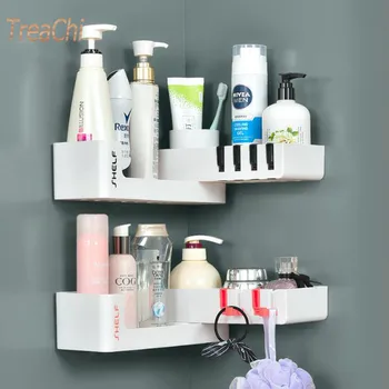 

Creative Rotating Shelving Toilet Box Multi - Angle Without Mark Without Hole Installation Cosmetic Organizer Plastic Container