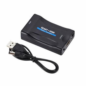 

1080p Converter 350mA Audio Converter Scaler Box & USB Cable HD Monitor I2