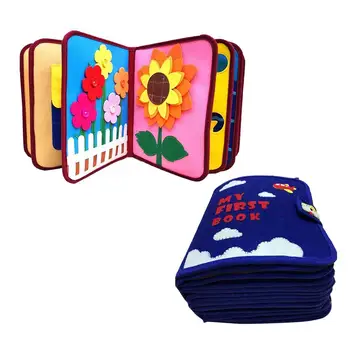 

Kid Non Woven Cloth Book DIY Panting Book Manual Intelligence Puzzle Children Toy Book For 2 Years Old Or Older Early Education