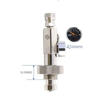 

High Pressure Air Diving Gas Station Scuba Din Fill Adapter 300bar/4500psi Sports Recreational Swimming Diving