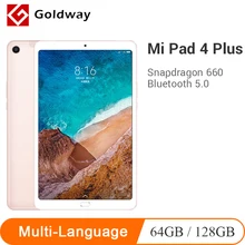 Xiaomi Mi Pad 4 Plus 64 Гб rom/128 ГБ rom Планшеты 4 Snapdragon 660 AIE cpu 10,1 ''16:10 экран планшет 13 МП 8620 мАч