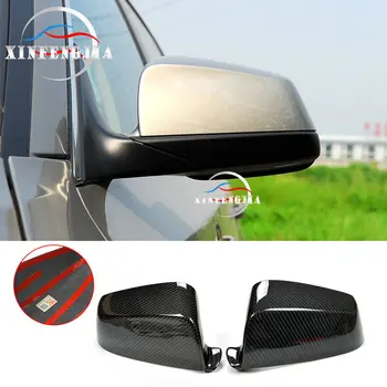 

For BMW 5 Series F10 5GT F07 11-12 & 7 Series F01 F02 09-12 2X Real Carbon Fiber Rearview Wing Side Mirror Cover Decorate Trim